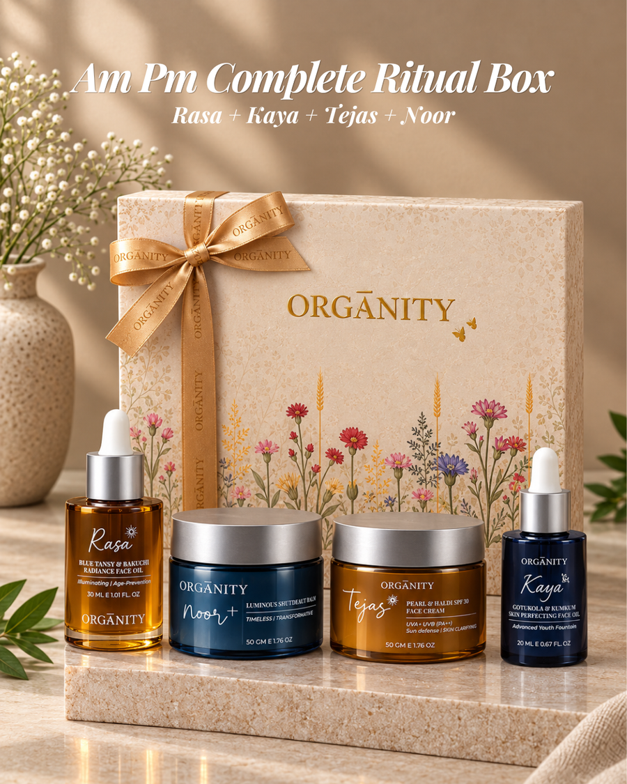 Organity AM PM Complete Ritual Box, mint-green gift box