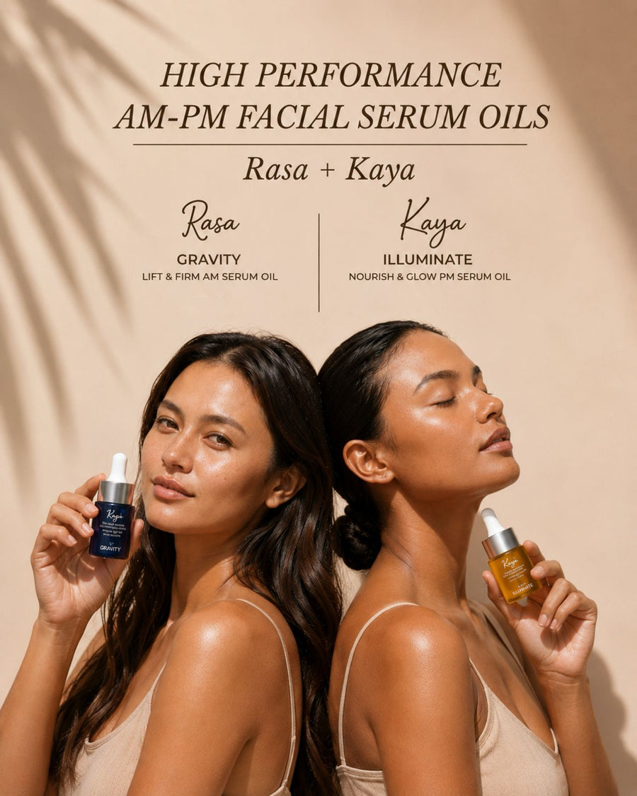 AM-PM High Performance Facial Serum Oils — Rasa + Kaya Complete Ritual