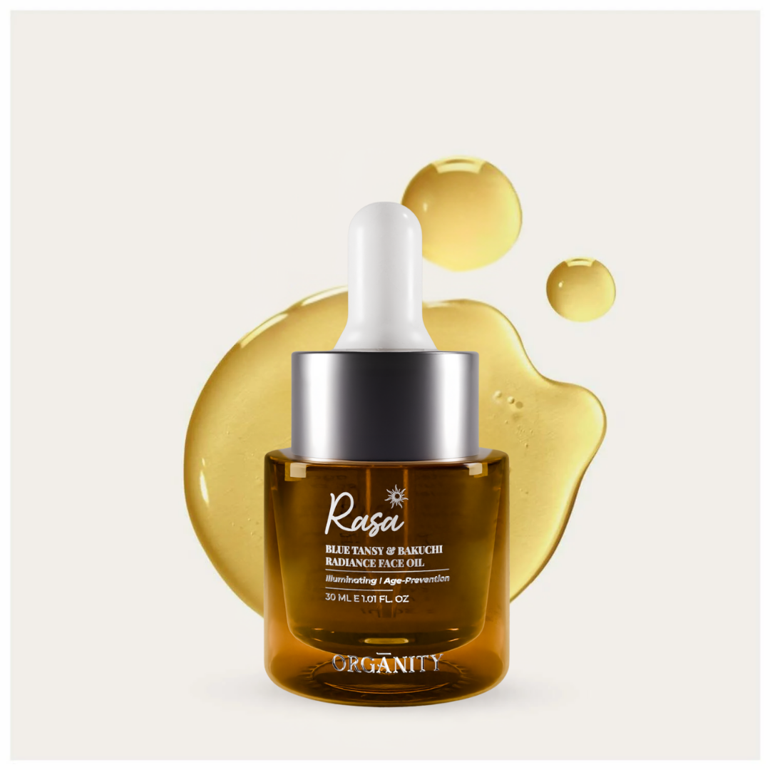 Skincare serum bottle with dropper on a light background