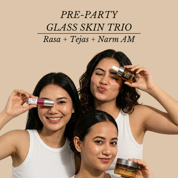 Pre-Party Glass Skin Trio (No Makeup Needed)
