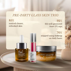 Pre-Party Glass Skin Trio (No Makeup Needed)