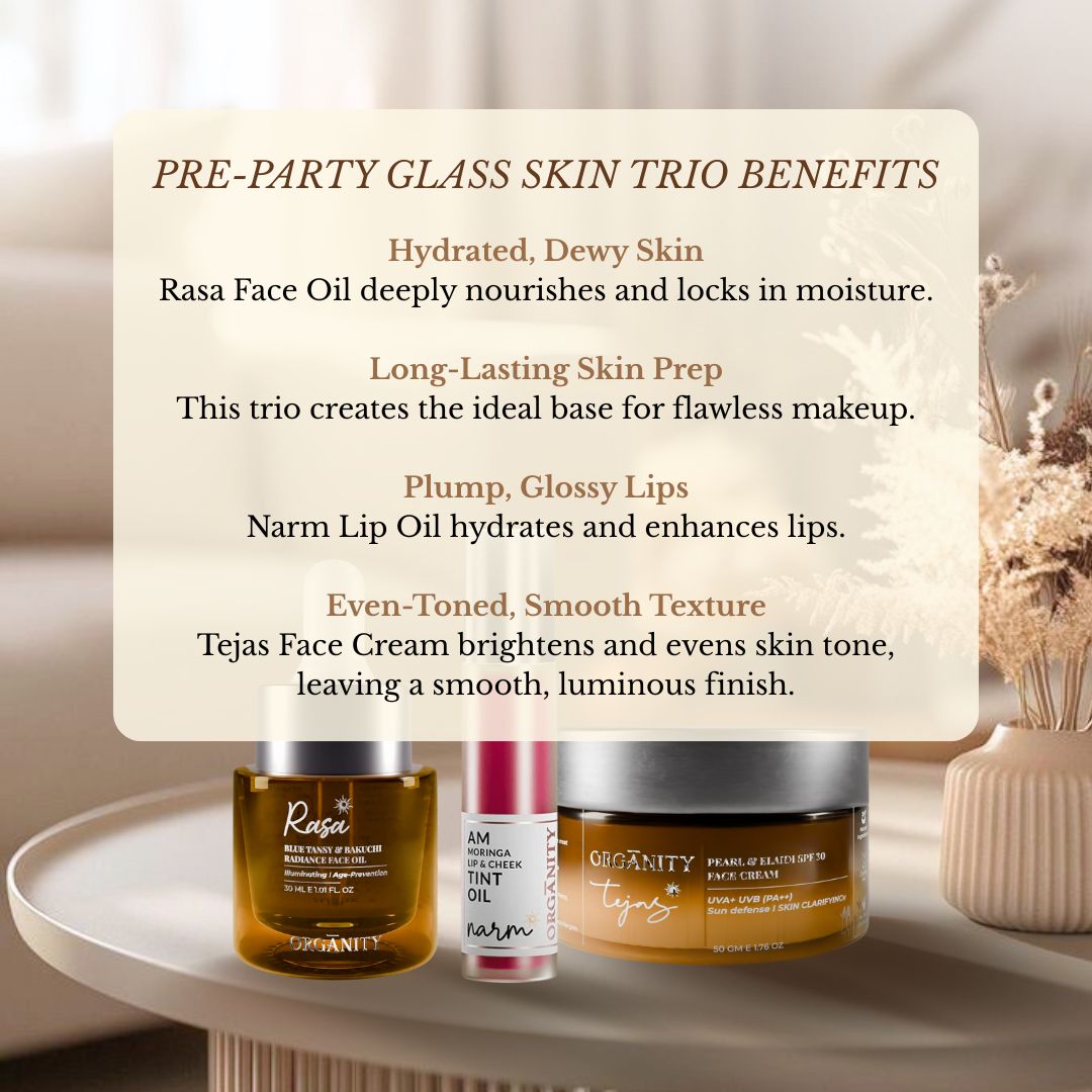 Pre-Party Glass Skin Trio (No Makeup Needed)