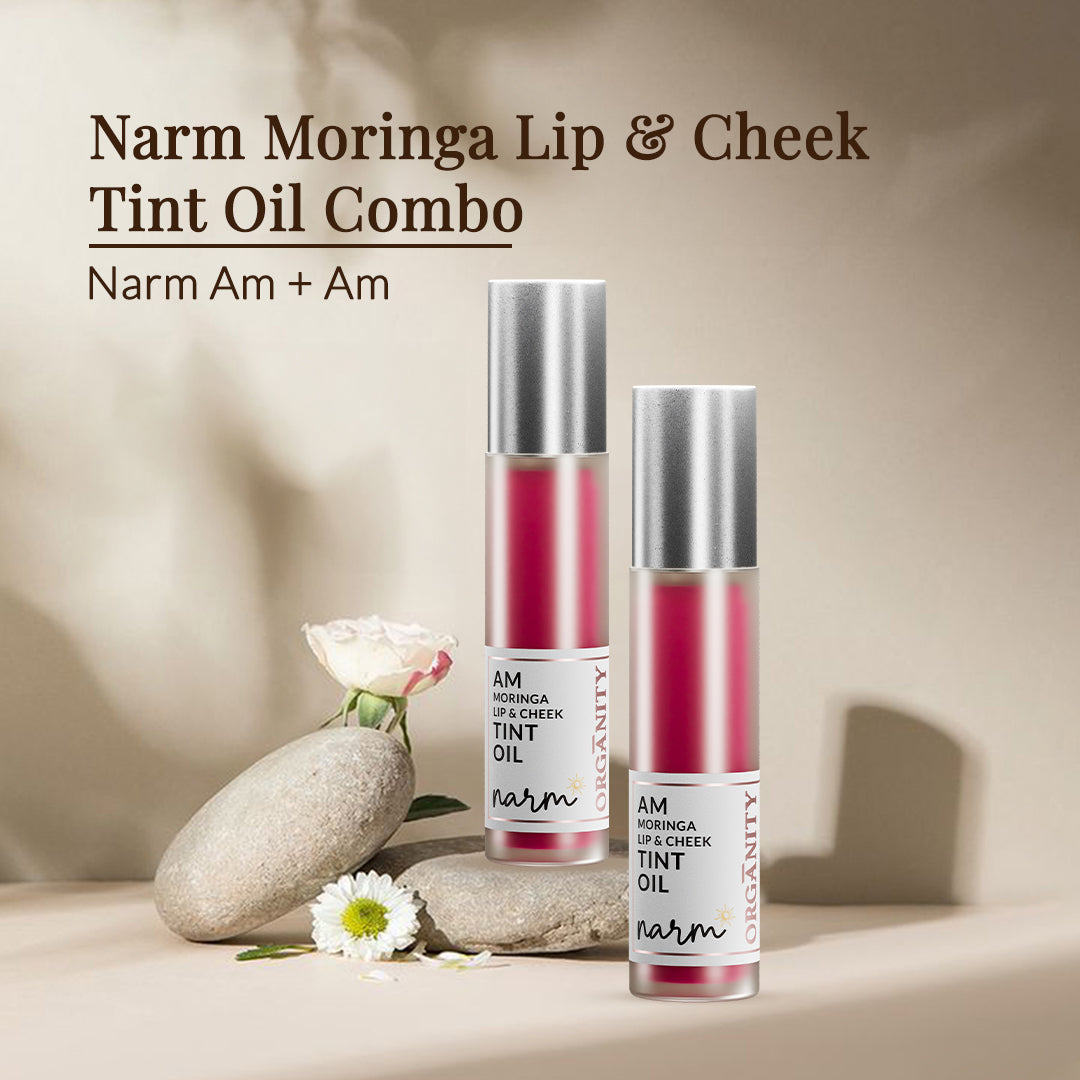 AM Moringa Lip & Cheek Tint Oil Duo