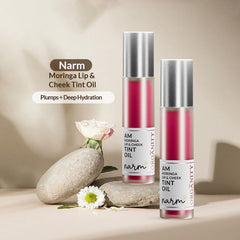 AM Moringa Lip & Cheek Tint Oil Duo