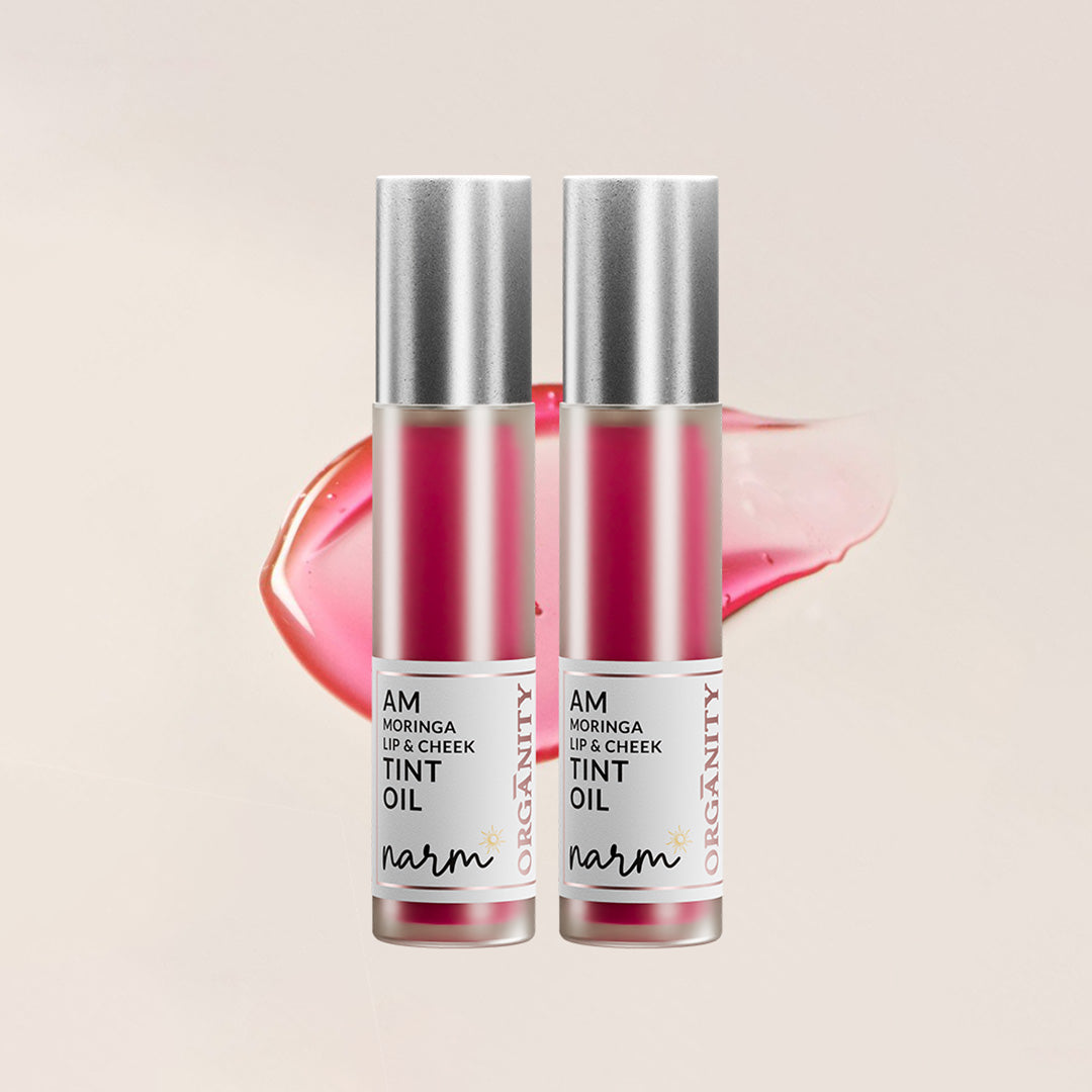 AM Moringa Lip & Cheek Tint Oil Duo