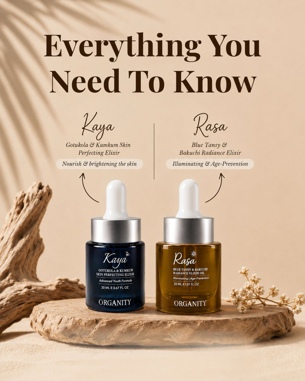 AM-PM High Performance Facial Serum Oils — Rasa + Kaya Complete Ritual