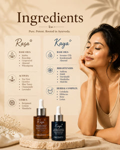 AM-PM High Performance Facial Serum Oils — Rasa + Kaya Complete Ritual