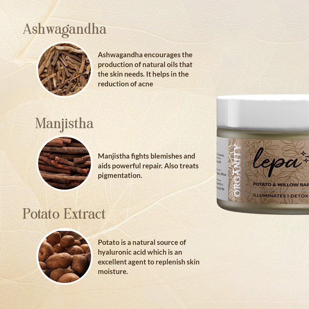 Lepa: Mulethi & Mitti Face Mask