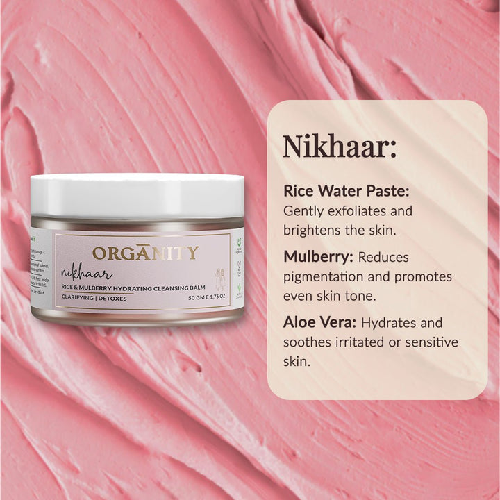 Nikhar - Rice &amp; Mulberry Hydrating Cleansing Balm